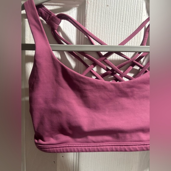 lululemon athletica Other - lululemon athletica Pink Crisscross Sports Bra